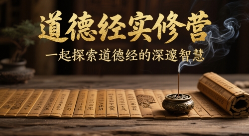 道德经实修营，一起探索道德经的深邃智慧-极客网创