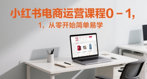 小红书电商运营课程0-1，从零开始简单易学-极客网创