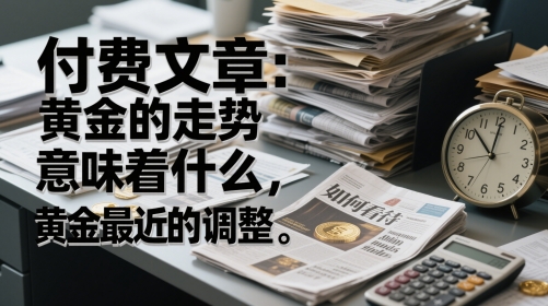 付费文章：黄金的走势意味着什么，如何看待黄金最近的调整-极客网创