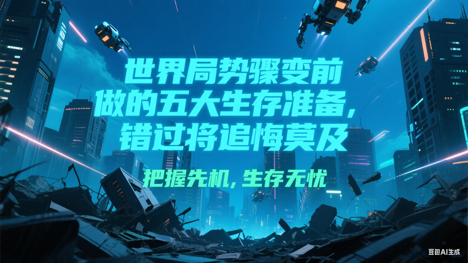 付费文章《世界局势骤变前必做的五大生存准备，错过将追悔莫及》-极客网创