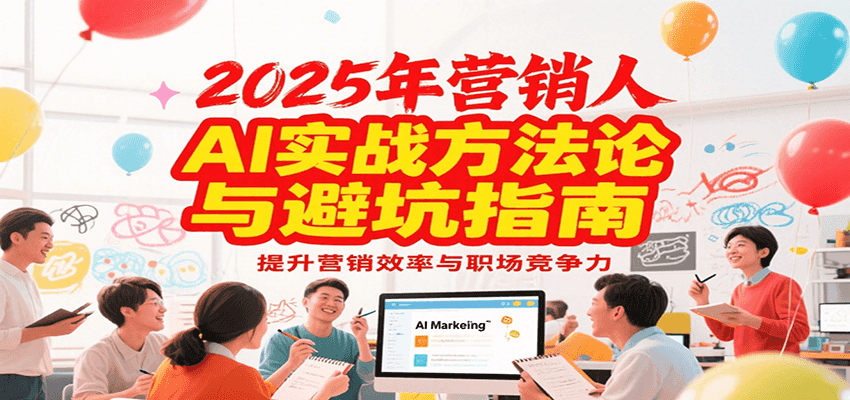 2025年营销实战方法论与避坑指南，利用AI提升营销效率与职场竞争力-极客网创