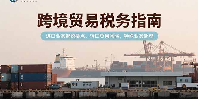 跨境贸易税务指南，进口业务退税要点，转口贸易风险，特殊业务处理-极客网创