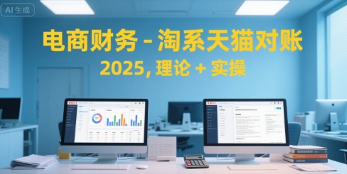 电商财务-淘系天猫对账2025，理论+实操-极客网创