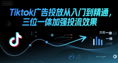 Tiktok广告投放从入门到精通，三位一体加强投流效果-极客网创