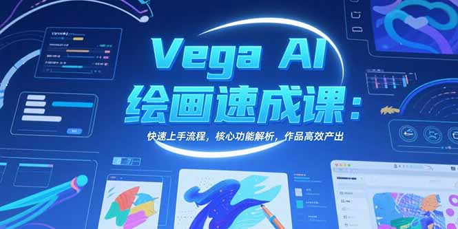 Vega AI绘画速成课：快速上手流程，核心功能解析，作品高效产出-极客网创