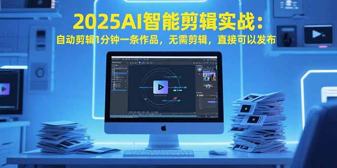 2025AI智能剪辑实战：自动剪辑1分钟一条作品，无需剪辑，直接可以发布-极客网创