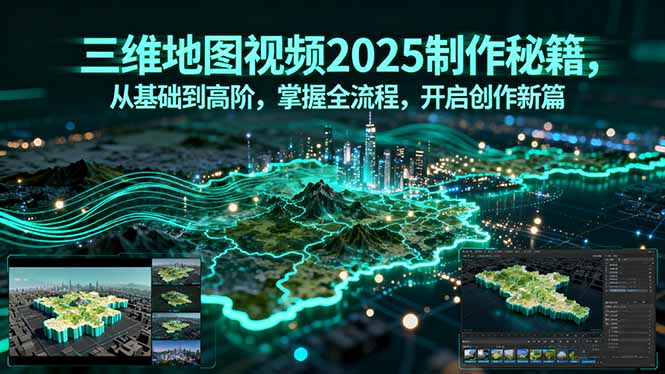 三维地图视频2025制作秘籍，从基础到高阶，掌握全流程，开启创作新篇-极客网创