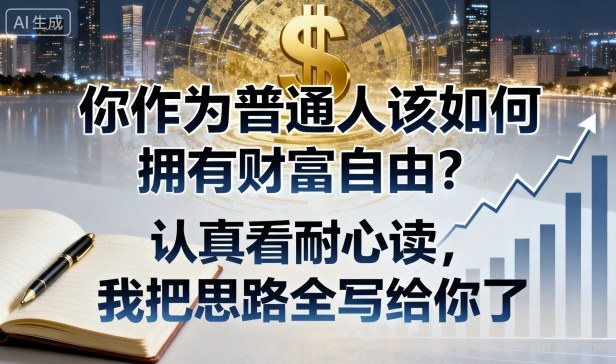 付费文章：你作为普通人该如何拥有财富自由？认真看耐心读，我把思路全写给你了-极客网创