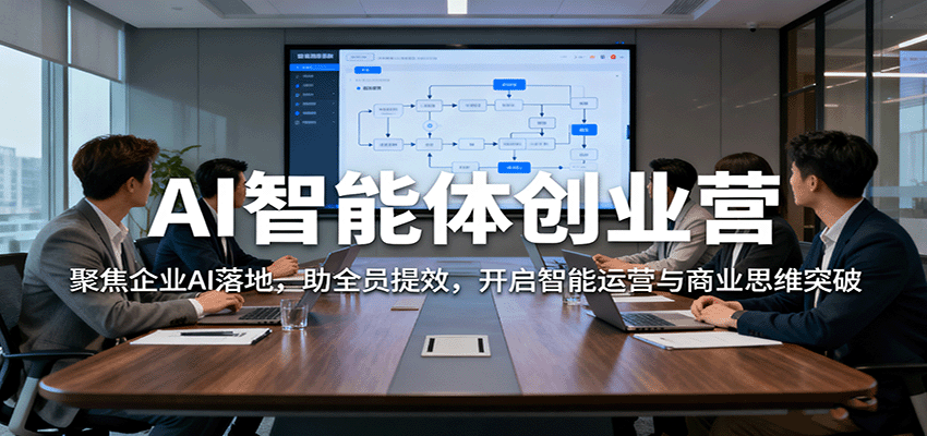 AI智能体创业营：聚焦企业AI落地，助全员提效，开启智能运营与商业思维突破-极客网创