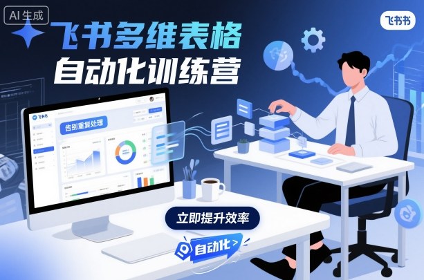 飞书多维表格自动化训练营，手把手教你告别重复处理，用多维表格开启高效办公新模式-极客网创