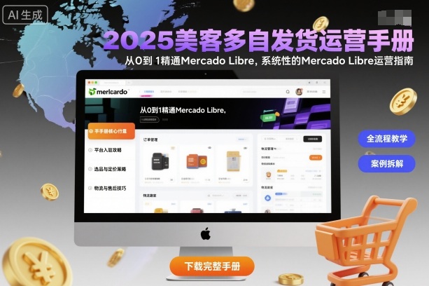 2025美客多自发货运营手册：从0到1精通Mercado Libre，系统性的Mercado Libre运营指南-极客网创