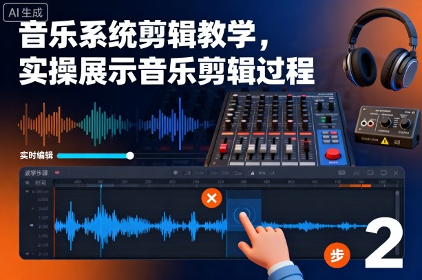 音乐系统剪辑教学，实操展示音乐剪辑过程-极客网创