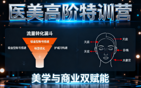 0-1000万医美高阶特训营课程-极客网创