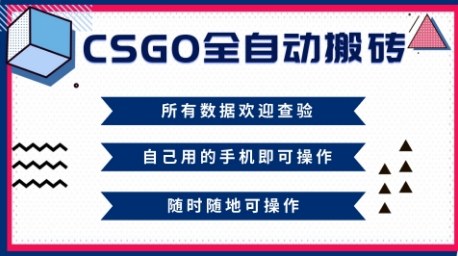 CSGO全自动搬砖，年底钱回家好项目，当天可拿到结果，新手小白轻松月入1W+【揭秘】-极客网创