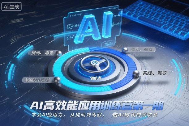 AI高效能应用训练营第一期，学会AI应用力，从提问到驾驭，做AI时代的领航者-极客网创