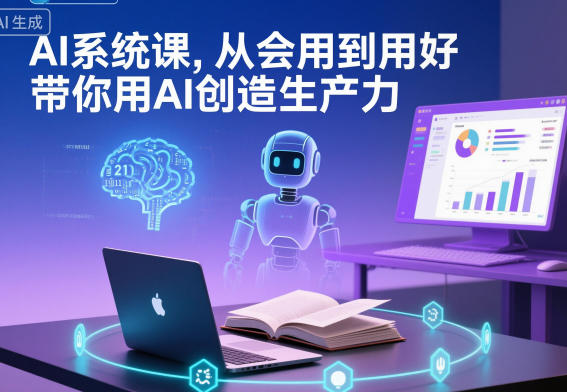 AI系统课，从会用到用好，带你用AI创造生产力-极客网创