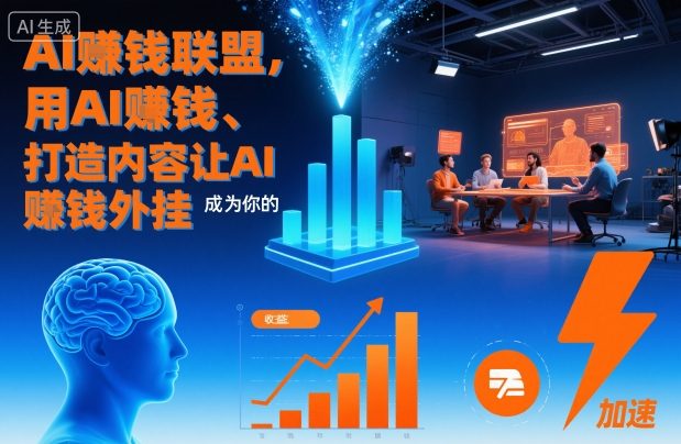 AI賺钱联盟，用AI賺钱、打造内容让AI成为你的賺钱外挂-极客网创