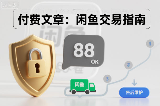 付费文章：闲鱼交易指南，怎么才能降低被坑被马扁的概率-极客网创