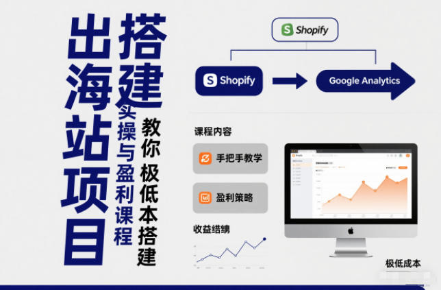 小淘出海站项目，搭建实操与盈利课程，手把手教你用极低成本搭建-极客网创
