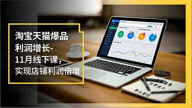 淘宝天猫爆品利润增长-11月线下课，免费流量、付费放大、费比管控，实现店铺利润倍增-极客网创