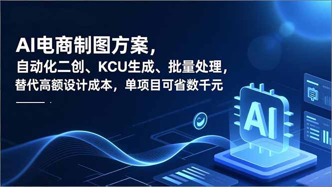 AI电商制图方案，自动化二创、SKU生成、批量处理，替代高额设计成本，单项目可省数千元-极客网创