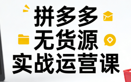 子枫老师·拼多多无货源实战运营课(更新12月)-极客网创