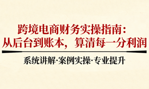 2025跨境电商财务实操指南-极客网创