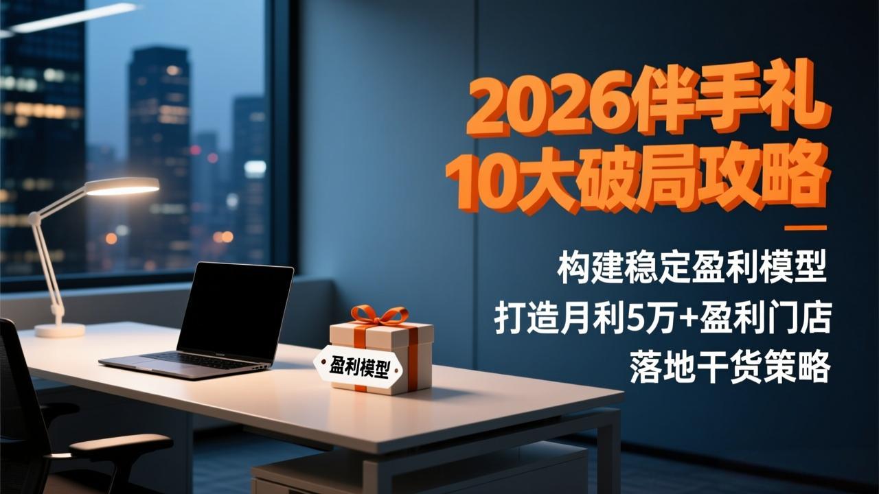 2026伴手礼10大破局攻略：构建稳定盈利模型，打造月利5万+盈利门店，落地干货策略-极客网创