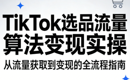TikTok选品流量算法变现实操-极客网创