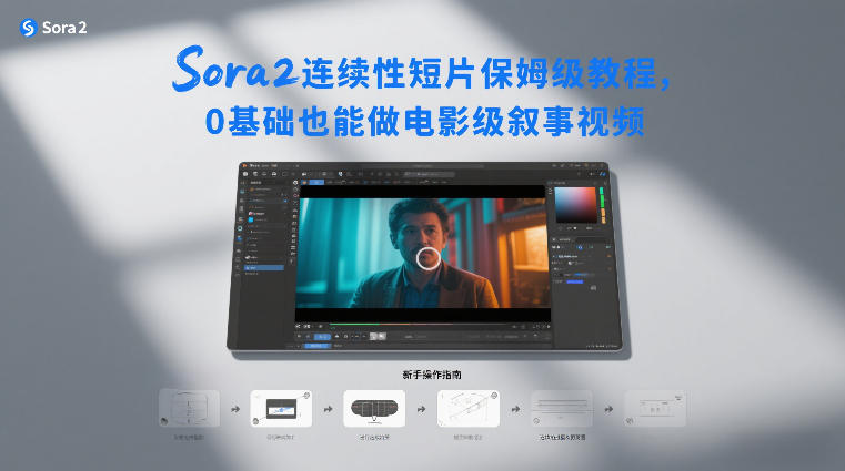 Sora2连续性短片保姆级教程，0基础也能做电影级叙事视频-极客网创