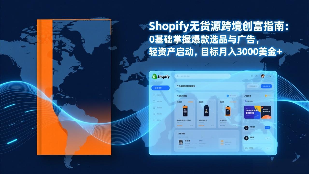 Shopify爆款打法实战:从选品到广告投放,复制爆款模型,驱动独立站月销售额破万刀-极客网创