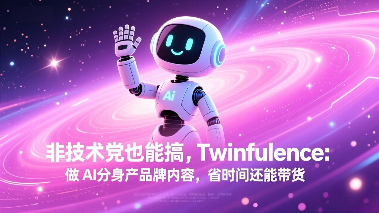 非技术党也能搞!Twinfluence:做 AI 分身产品牌内容,省时间还能带货-极客网创