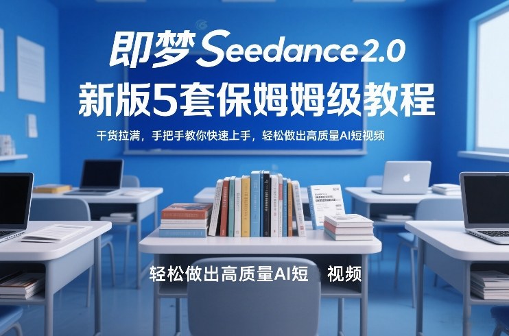 即梦Seedance2.0新版5套保姆级教程，干货拉满，手把手教你快速上手，轻松做出高质量AI短视频-极客网创