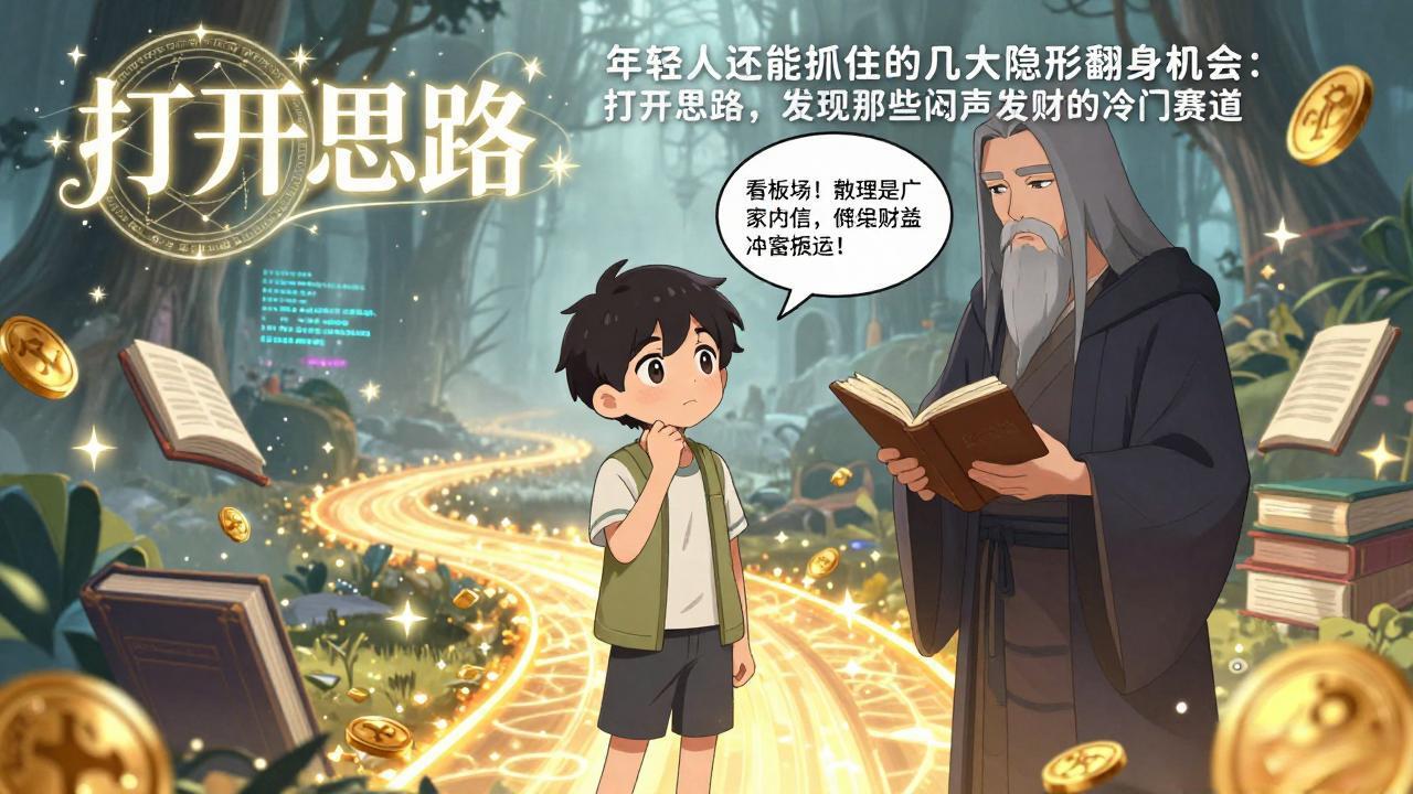 付费文1+2：年轻人还能抓住的几大隐形翻身机会：打开思路，发现那些闷声发财的冷门赛道-极客网创