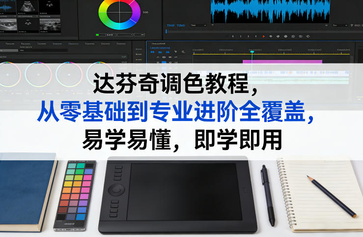 达芬奇调色教程，从零基础到专业进阶全覆盖，易学易懂，即学即用-极客网创