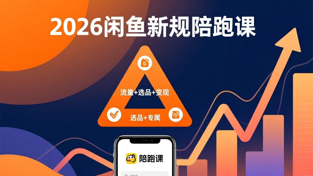 2026闲鱼高阶陪跑课全新上线，带你吃透新规玩转选品流量，从零搭建稳定变现盈利体系-极客网创