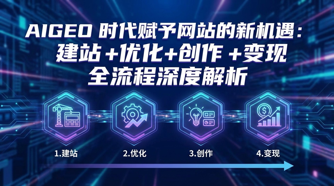 AIGEO+时代赋予网站的新机遇：建站+优化+创作+变现+全流程深度解析-极客网创
