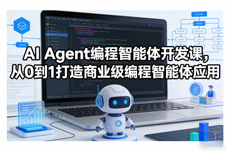 AI Agent编程智能体开发课,从0到1打造商业级编程智能体应用-极客网创