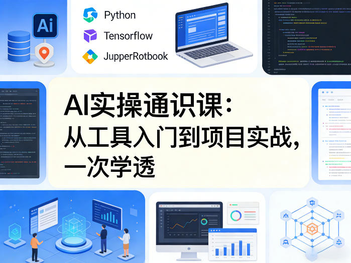 AI实操通识课，从工具入门到项目实战，一次学透-极客网创