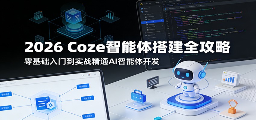 2026 Coze智能体搭建全攻略:零基础入门到实战精通AI智能体开发-极客网创