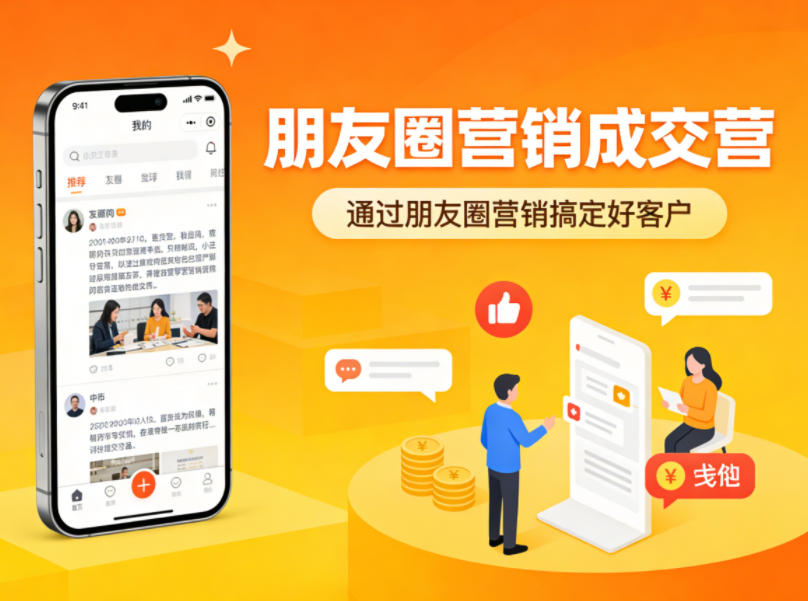 朋友圈营销成交营，通过朋友圈营销来搞定好客户-极客网创