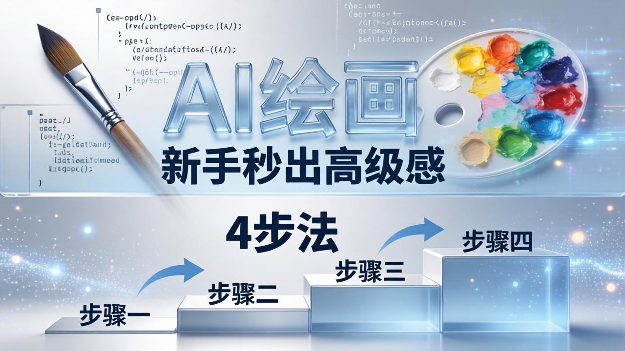 AI绘画入门别再硬磕了！即梦4步法：万能提示词公式+BRTR框架，新手秒出高级感-极客网创