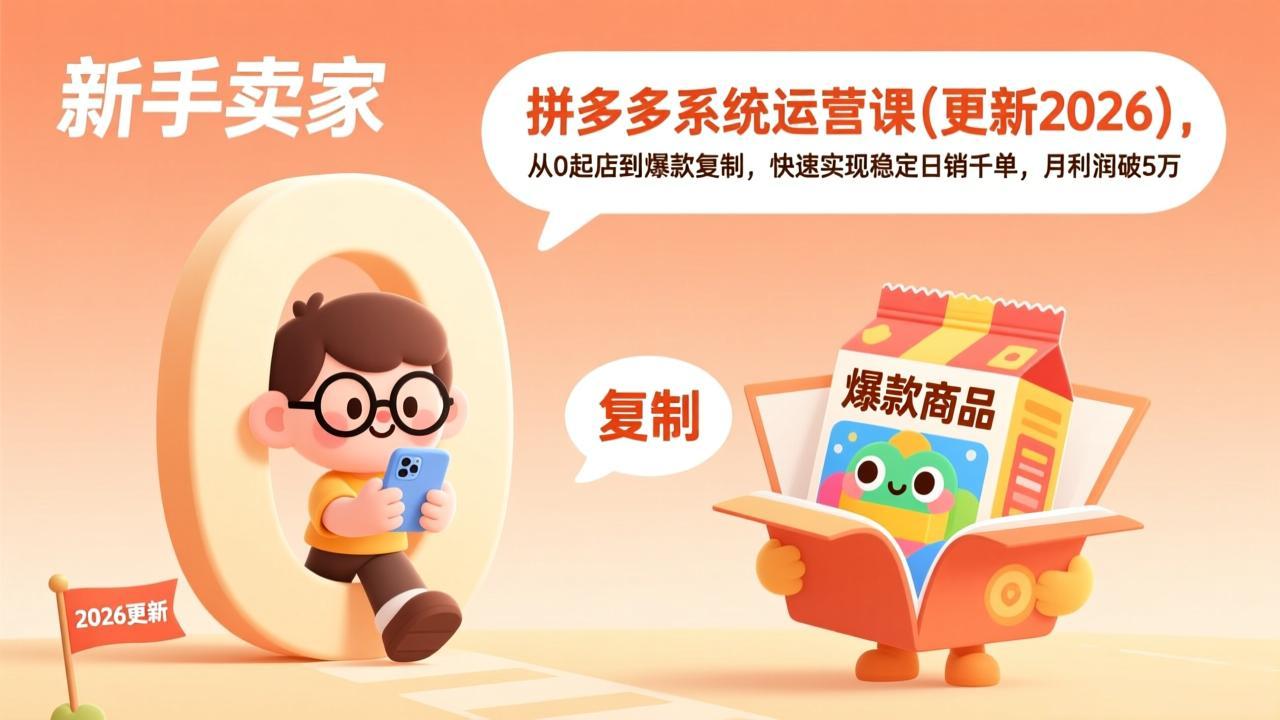 拼多多系统运营课(更新4月-极客网创