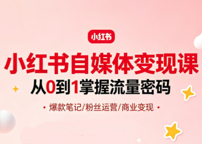 大漂亮·小红书自媒体变现课-极客网创
