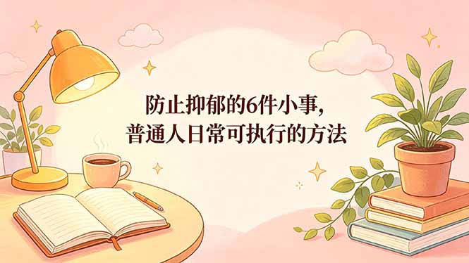 付费文章：防止抑郁的6件小事，普通人日常可执行的方法-极客网创