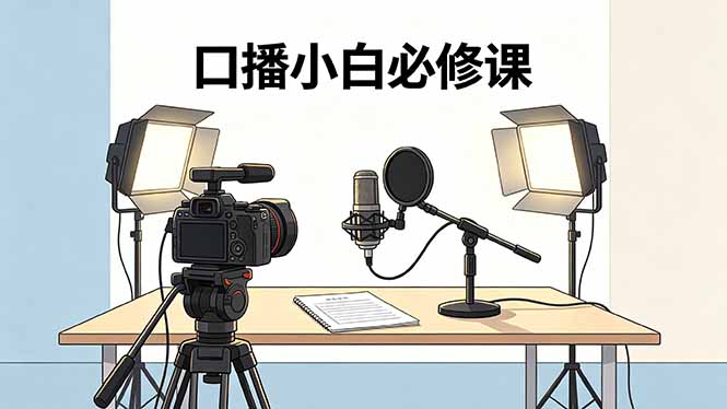 口播小白必修课：录像收音灯光设备+脚本撰写，搭专业级录制场景-极客网创
