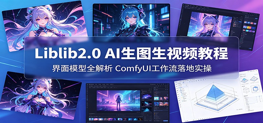 Liblib2.0 AI生图生视频教程：界面模型全解析，ComfyUI工作流落地实操-极客网创