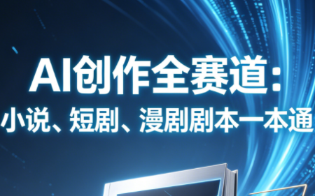 AI创作全赛道：小说、短剧、漫剧剧本一本通(更新5月)-极客网创