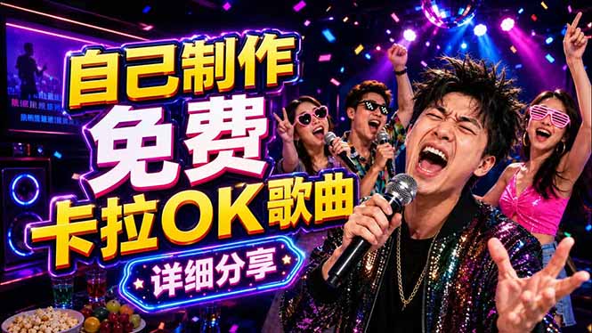 免费卡拉OK歌曲制作全攻略：音轨分离字幕制作，零基础快速做出专业K歌视频-极客网创