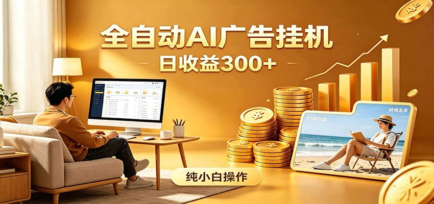 AI风口项目，全程解放双手，后台自动运行赚取收益，每天稳定收益300+-极客网创
